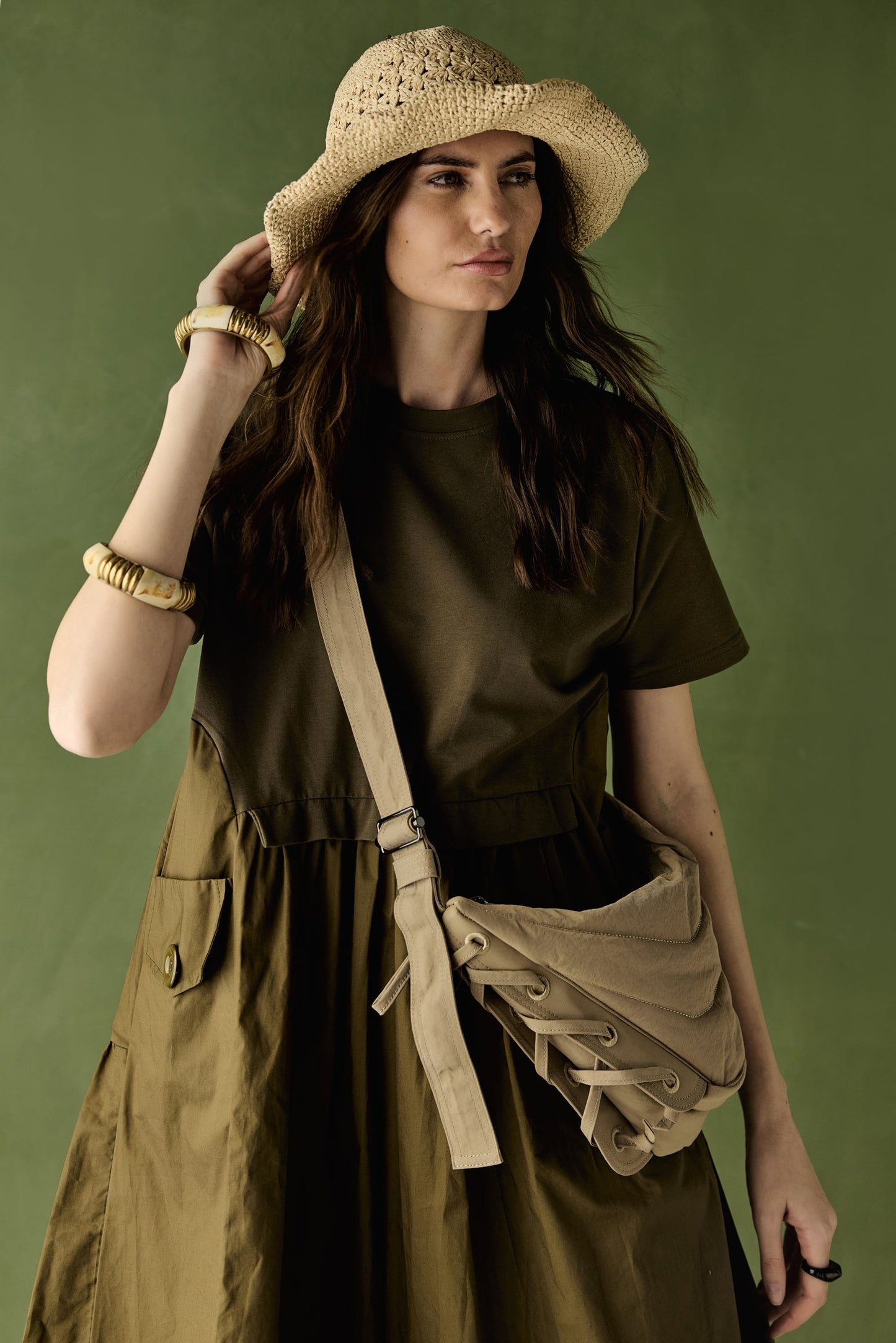 Solid Cotton Dress
