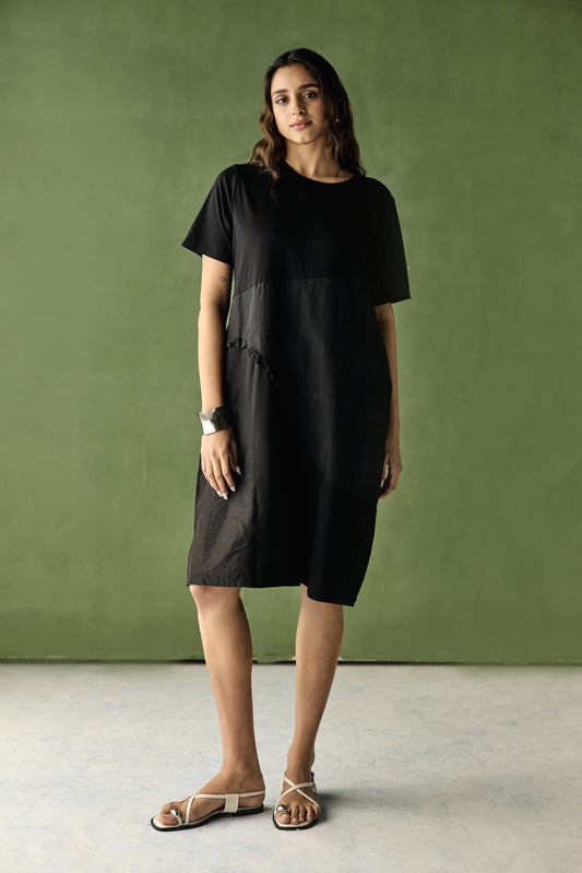 Solid Midi Dress